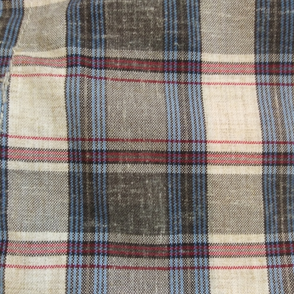 Hurley Plaid Shorts Gray & Cream EUC - Picture 2 of 6